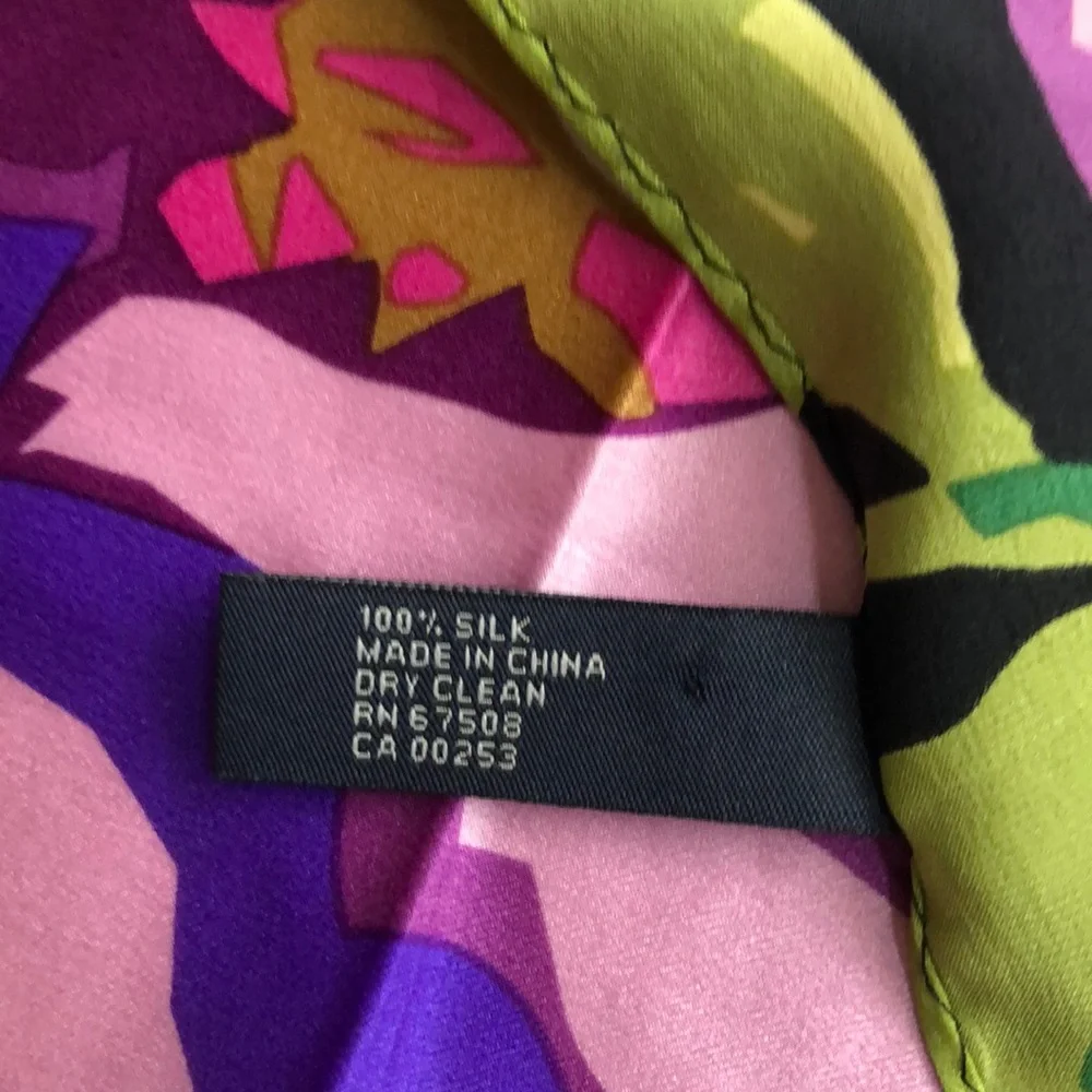 Anne Klein Floral Silk Scarf